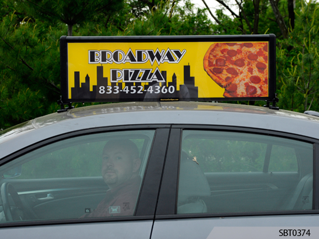 sign on car