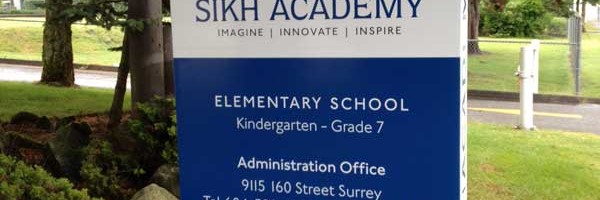 Sikh Academy Sign